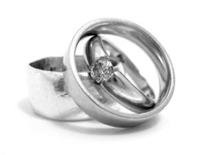 wedding rings silver