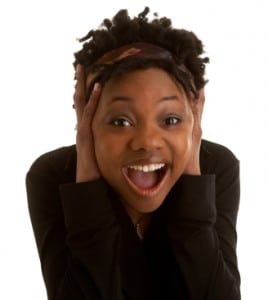 Young Ethnic Woman is Very Surpised