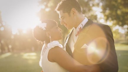 wedding, style, fashion, European, African American, black woman, wedding dress, colors, romance, abroad, overseas, interracial, marriage, family, celebration,