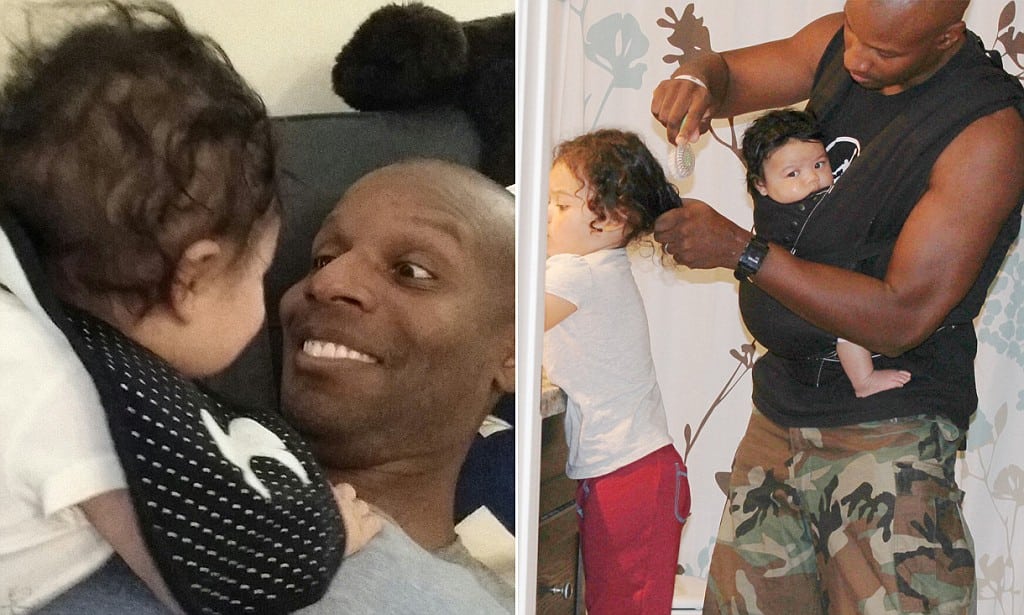 Doyin Richards, baby, biracial, viral, daddy, fatherhood, black men, children, Baby Bjorn, viral, racist, hate mail, blogger,