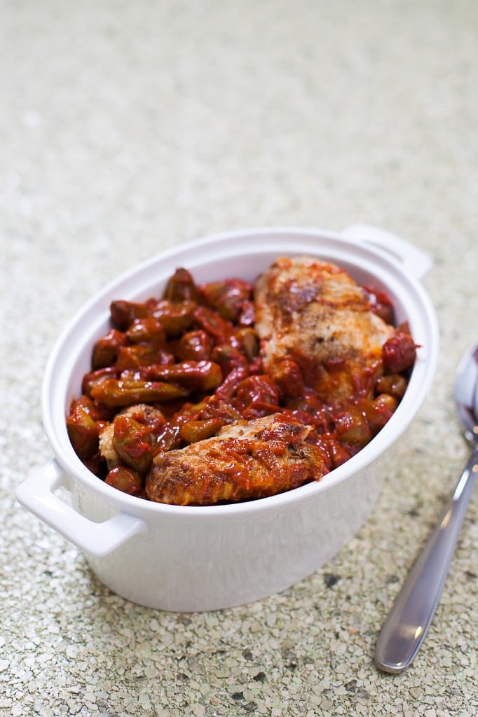 Chicken and okra