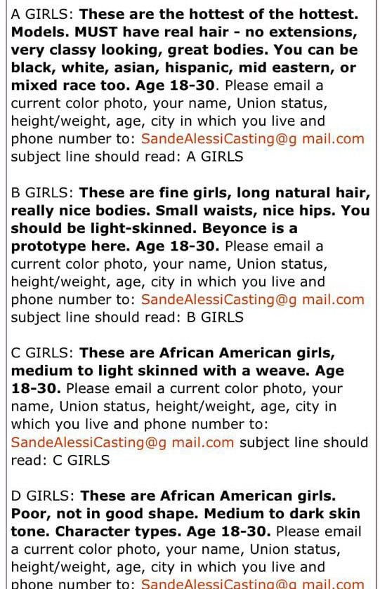 Black Girl Casting