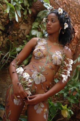 Guido-Daniele-Body-Painting-flowers