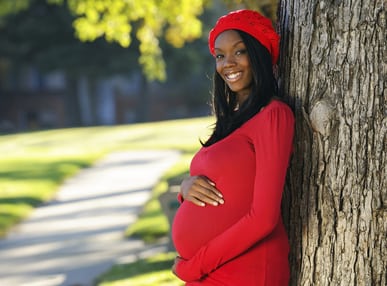 387_Full_Color_-_Pregnant_African_American_Woman