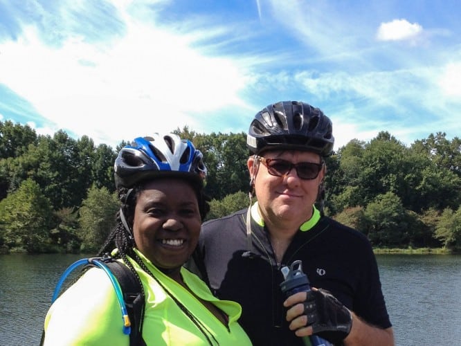 Biking to Lake Artemesia