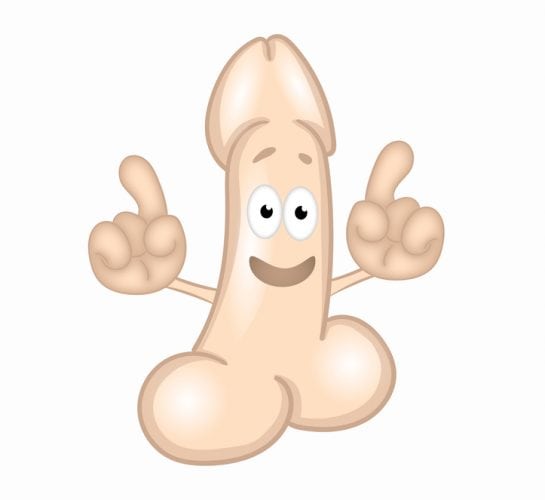 Friendly penis cartoon comic funny illustration